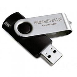 USB   Goodram 8GB Twister Black USB 2.0 (UTS2-0080K0R11) -  2