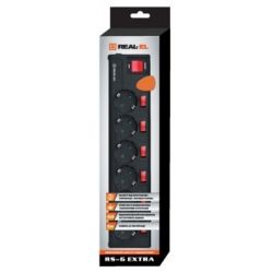 ������� ������ ������� REAL-EL RS-6 EXTRA 5m, black (EL122300003) - �������� 2