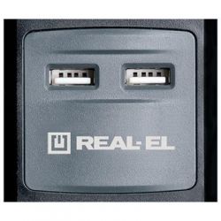 ��������� ���������� REAL-EL RS-3 USB CHARGE 1.8m, black (EL122500001) - �������� 2
