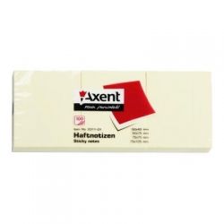    Axent with adhesive layer 50x40,100sheets,pastel yellow (3 pcs. (2311-01-) -  2