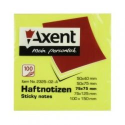    Axent with adhesive layer 75x75, 100sheets.,neon colors mix (2325-02-) -  2