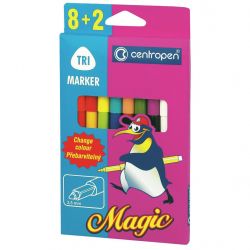 ���������� Centropen 2549 Magic, 10�� (8 colors+ 2 erasers) (2549/10)