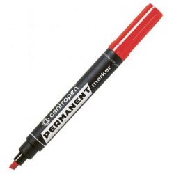  Centropen Permanent 8576 1-4,6 , chisel tip, red (8576/02)