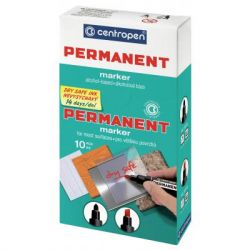  Centropen Permanent Dry Safe 8510 2,5 , round tip, black (8510/01) -  2