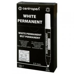Маркер Centropen Permanent White 8586 2.5 мм (8586/11) - Картинка 2