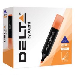  Delta by Axent Highlighter D2501, 2-4 , chisel tip, orange (D2501-12) -  2