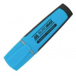 Маркер BUROMAX highlighter pen, chisel tip, blue (BM.8900-02)