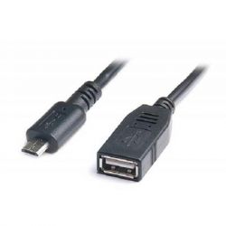   OTG USB 2.0 AF to Micro 5P 0.1m REAL-EL (EL123500014)
