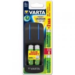     Varta Pocket Charger + 2AA 2100 mAh +2AAA 800 mAh NI-MH (57642301431) -  1