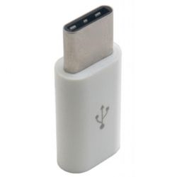  micro USB - USB Type C Extradigital White (KBU1672)