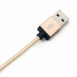  USB <-> iPhone 5, Gold, Extradigital, Premium MFi, 1  (KBA1661) -  2
