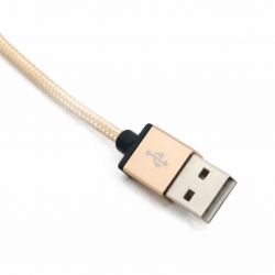  USB <-> iPhone 5, Gold, Extradigital, Premium MFi, 1  (KBA1661) -  3