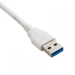  USB 3.0 AM () <-> USB 3.1 Type C (), Extradigital, White, 1  (KBU1673) -  2