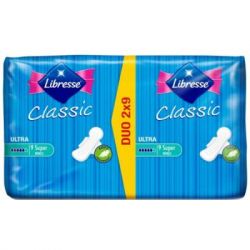 Гигиенические прокладки Libresse Classic Ultra Clip Super Duo Soft 18 шт (7322540063608)