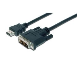   HDMI to DVI 18+1pin M, 2.0m Assmann (AK-330300-020-S) -  1
