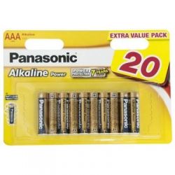   LR03-AAA Panasonic ALKALINE POWER AAA BLI 20 (LR03REB/20BW)