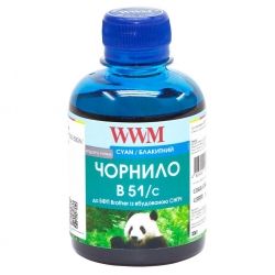  WWM Brother DCP-T300/T500W/T700W 200 Cyan Water-soluble (B51/C)