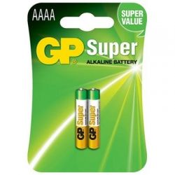  GP AAAA LR61 Super Alcaline * 2 (GP25A-2U2)