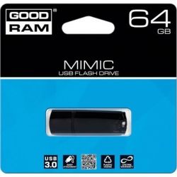 USB   GOODRAM 64GB UMM3 Mimic Black USB 3.0 (UMM3-0640K0R11) -  4