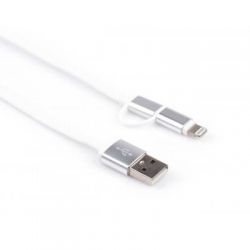   USB 2.0 AM to Micro 5P&Lightning 1.0m Vinga (USBAMMICRO&Lightning-1.0) -  2