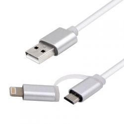   USB 2.0 AM to Micro 5P&Lightning 1.0m Vinga (USBAMMICRO&Lightning-1.0) -  6
