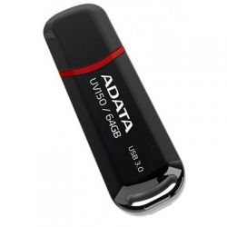 USB 3.0 Flash Drive 64Gb ADATA AUV150, Black (AUV150-64G-RBK) - Картинка 2