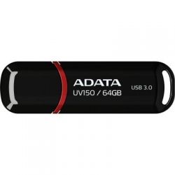 USB 3.0 Flash Drive 64Gb ADATA AUV150, Black (AUV150-64G-RBK)