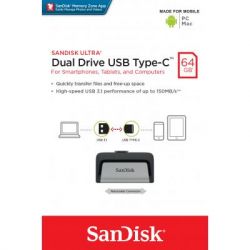 USB   SANDISK 64GB Ultra Dual USB 3.0/Type-C (SDDDC2-064G-G46) -  12