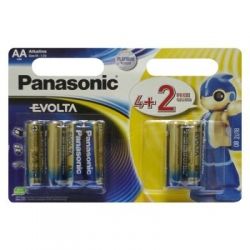 AA (LR6), , Panasonic Evolta, 6 , 1.5V, Blister (LR6EGE/6B2F) -  1