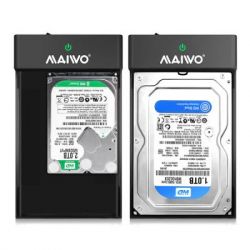 Карман внешний 3,5" Maiwo K3568 black SATA через USB3.0 безвинт. задвиж. крепл. пластик черн. - Картинка 6