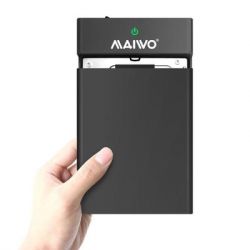 Карман внешний 3,5" Maiwo K3568 black SATA через USB3.0 безвинт. задвиж. крепл. пластик черн. - Картинка 7