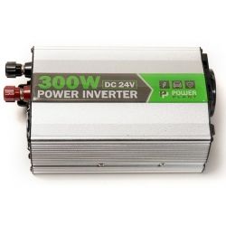 Автомобильный инвертор PowerPlant 24V/220V HYM300-242, 300W, + USB 5V 1A (KD00MS0002)