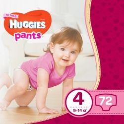 ϳ������ Huggies Pants 4 (9-14 ��) ��� ������� 72 �� (5029053564098)