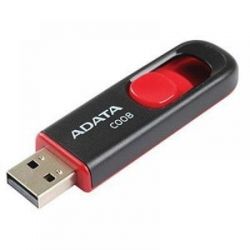 USB флеш накопичувач ADATA 64GB C008 Black+Red USB 2.0 (AC008-64G-RKD) - Картинка 3