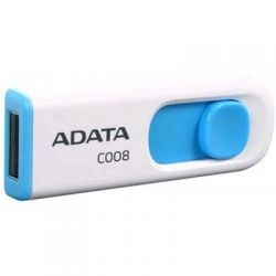 USB   A-DATA 64GB C008 White+Blue USB 2.0 (AC008-64G-RWE) -  2