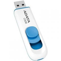 USB   A-DATA 64GB C008 White+Blue USB 2.0 (AC008-64G-RWE) -  3