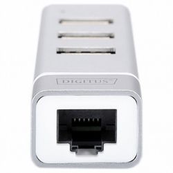  USB 2.0 Type-C Digitus, Silver, 3  USB 2.0 + RJ45 Lan (DA-70253) -  3
