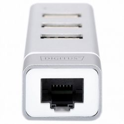 ������������ USB 2.0 Type-C Digitus, Silver, 3 ����� USB 2.0 + RJ45 Lan (DA-70253) - �������� 3