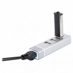  USB 2.0 Type-C Digitus, Silver, 3  USB 2.0 + RJ45 Lan (DA-70253) -  4