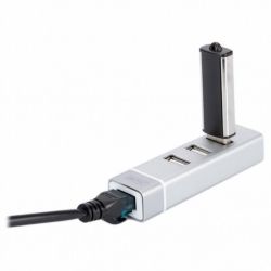 ������������ USB 2.0 Type-C Digitus, Silver, 3 ����� USB 2.0 + RJ45 Lan (DA-70253) - �������� 4