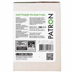  PATRON HP LJP2055 (CE505A) CANON719 GREEN Label (PN-05A/719GL) -  3