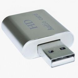   USB 2.0, 7.1, Dynamode C-Media 108 Silver, 90 , EAX2.0 / A3D1.0,   (USB-SOUND7-ALU) (Bulk) -  5