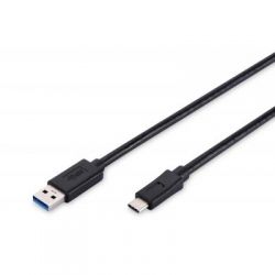 Digitus USB 3.0 (AM/Type-C) 1.0m, black AK-300136-010-S