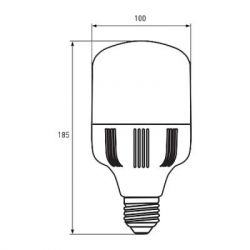 Лампочка Eurolamp E27 (LED-HP-30276) - Картинка 3