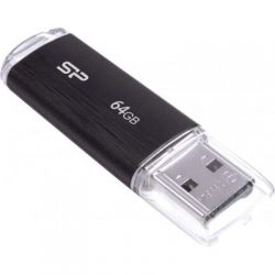USB Flash Drive 64Gb Silicon Power Ultima U02 Black (SP064GBUF2U02V1K) -  3