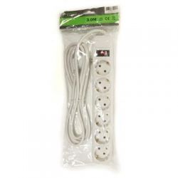 Фільтр живлення PowerPlant JY-1057/3 (PPSA10M30S6) 6 розеток, 3 м, білий - Картинка 3