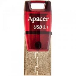 USB   Apacer 32GB AH180 Red Type-C Dual USB 3.1 (AP32GAH180R-1)