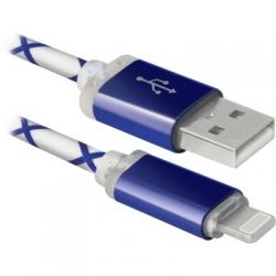   Defender ACH03-03LT USB - Lightning, BlueLED backlight, 1m (87551)