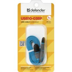 ���� ������ USB10-03BP USB - Micro USB/Lightning, blue, 1m Defender (87487) - �������� 5