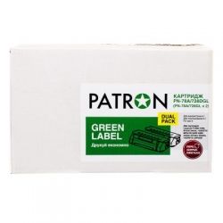  Patron HP LJ CE278A/CANON 728 GREEN Label (DUAL PACK) (PN-78A/728DGL)